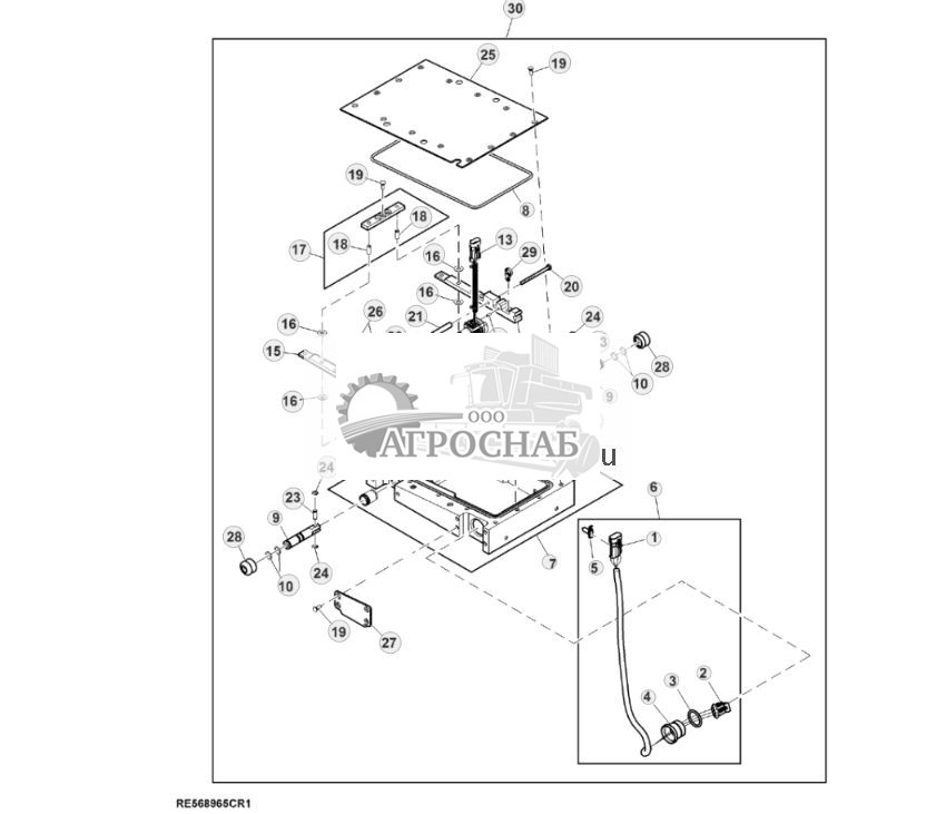 Датчик тяги сцепки, корпус, мост с двухступенчатым редуктором - ST806819 702.jpg